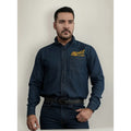 10 Camisas De Mezclilla Industrial Con Logo Bordado